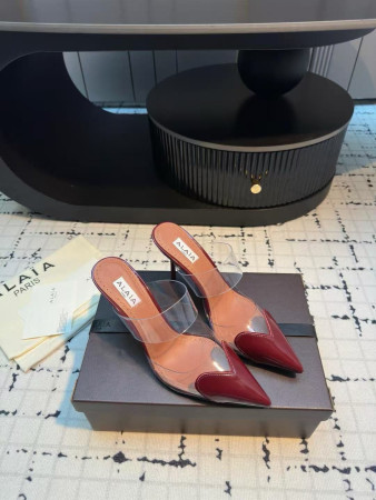 UA ALAÏA Le Coeur Mule Heart-Toe Slingback Pump 10.5cm Heel