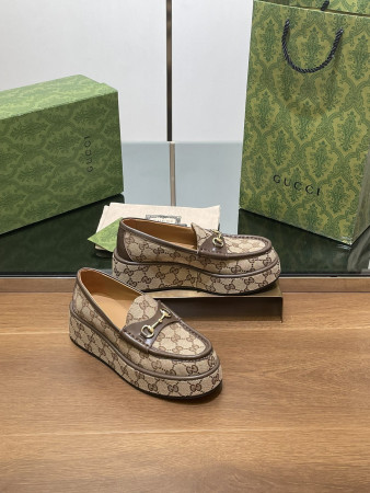 ua G*u*i horsebit wedge loafer