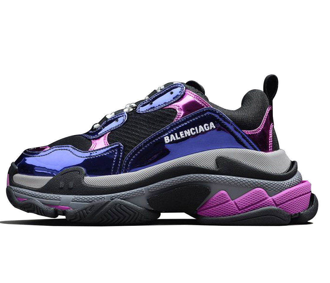 Balenciga Triple S Sneaker Bright Purplish Red