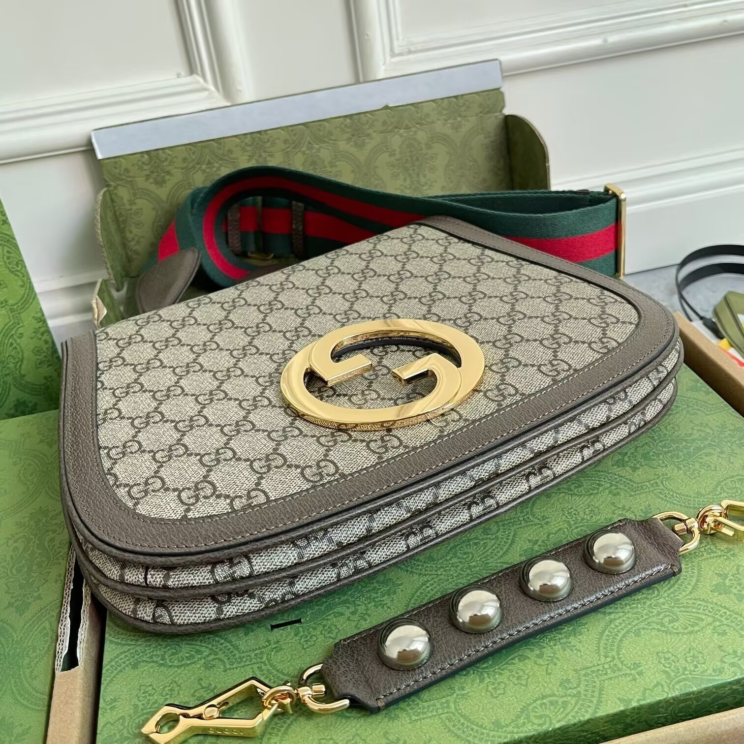 G*u*i blondie top handle bag 29x22x7cm