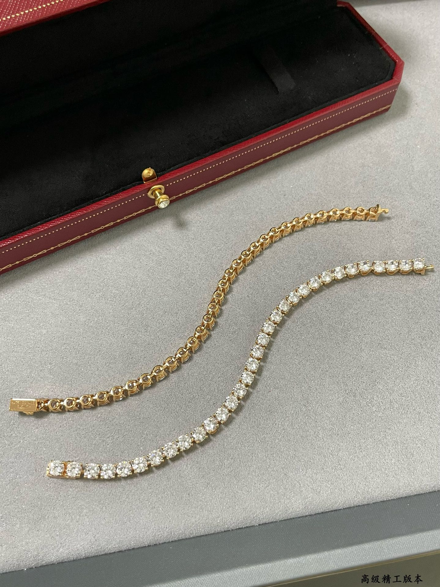 ca*t*er full Di*m*nd four-claw bracelet