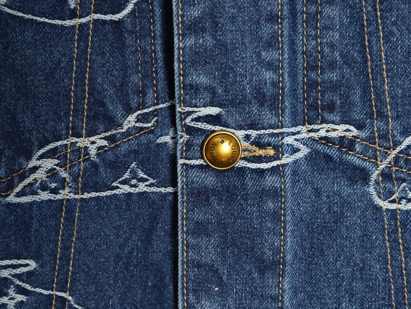 l0*is V*t0n lv pharrell nigo tyler denim jacket suit