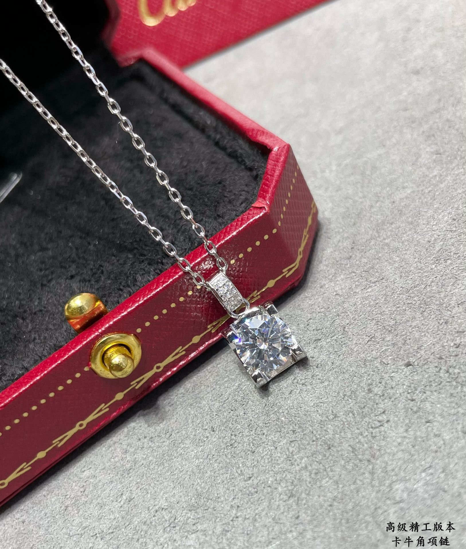 Ca*t*er horn necklace