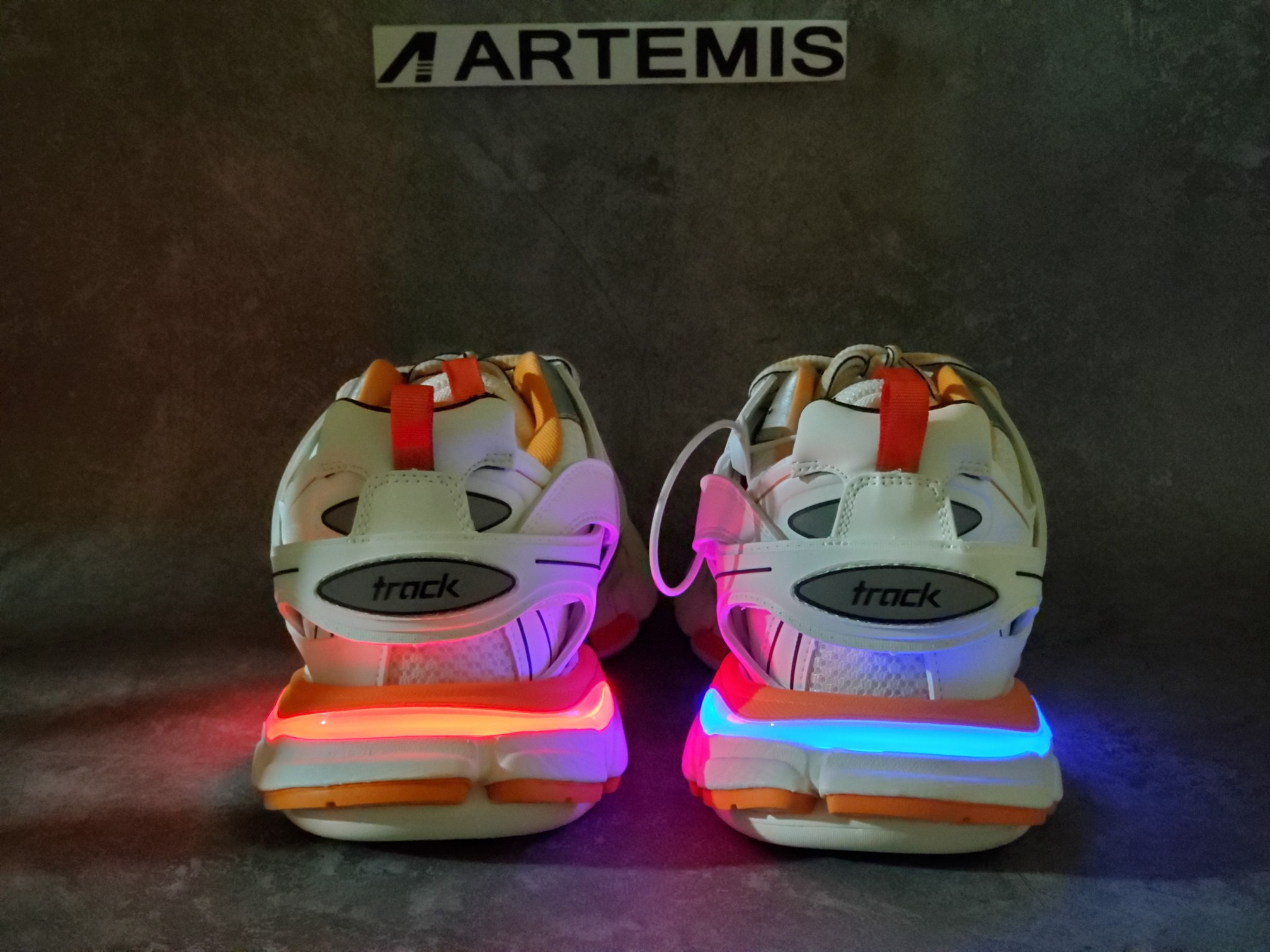 Balenciga Led Track White Orange