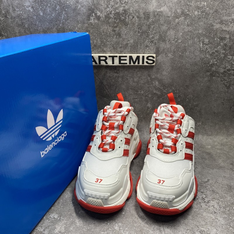 Balenciga x adida Triple S White Red