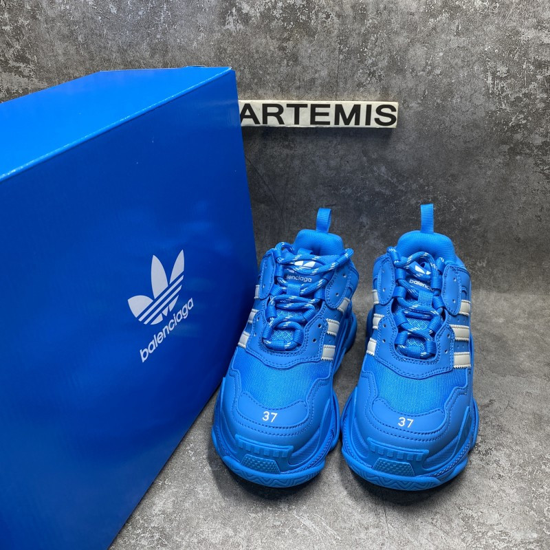 Balenciga x adida Triple S Blue White