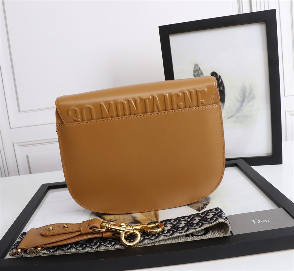 large D*or bobby bag caramel box calfskin