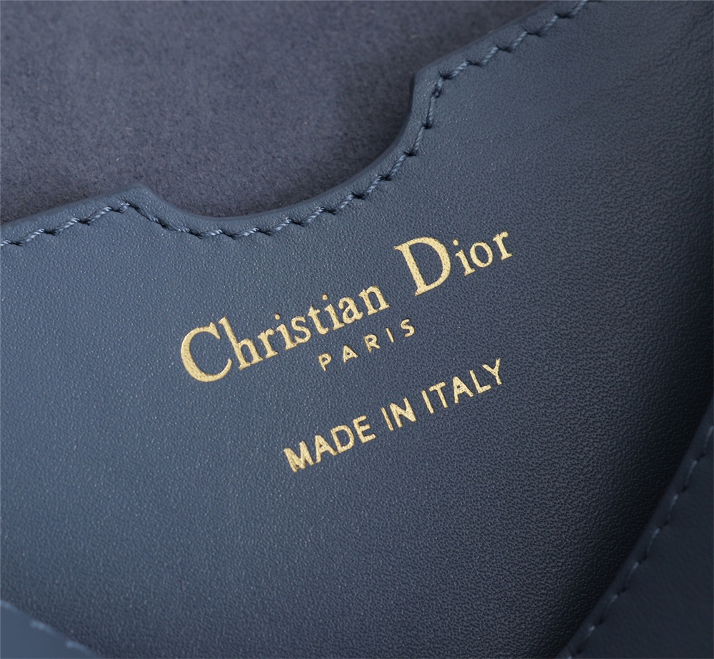 large D*or bobby bag blue box calfskin