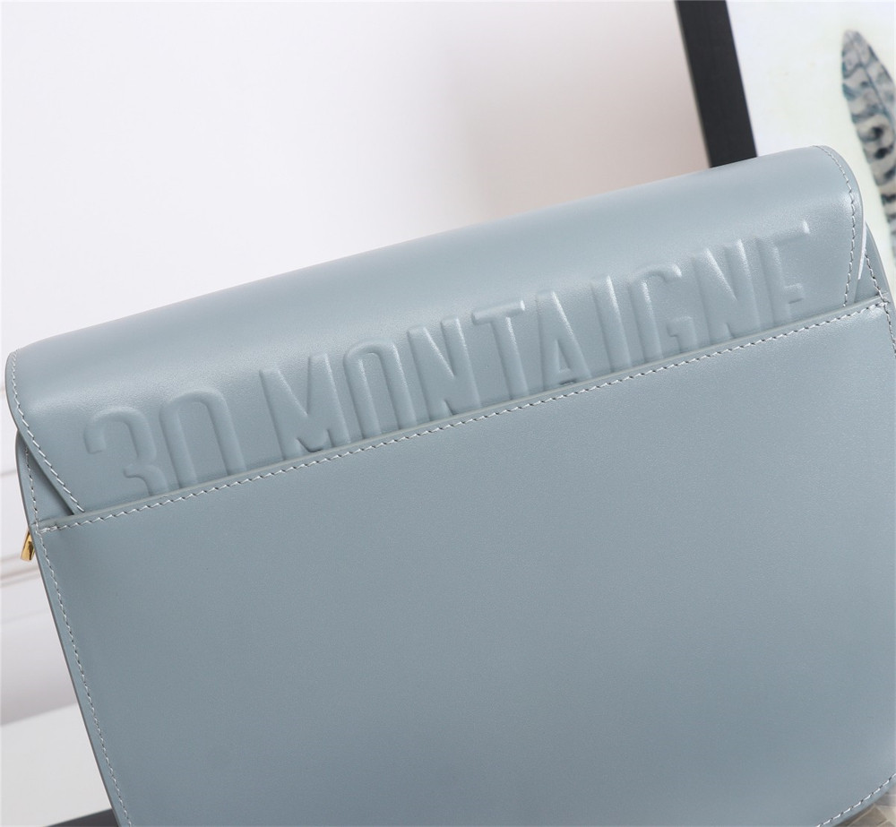 large D*or bobby bag light blue box calfskin