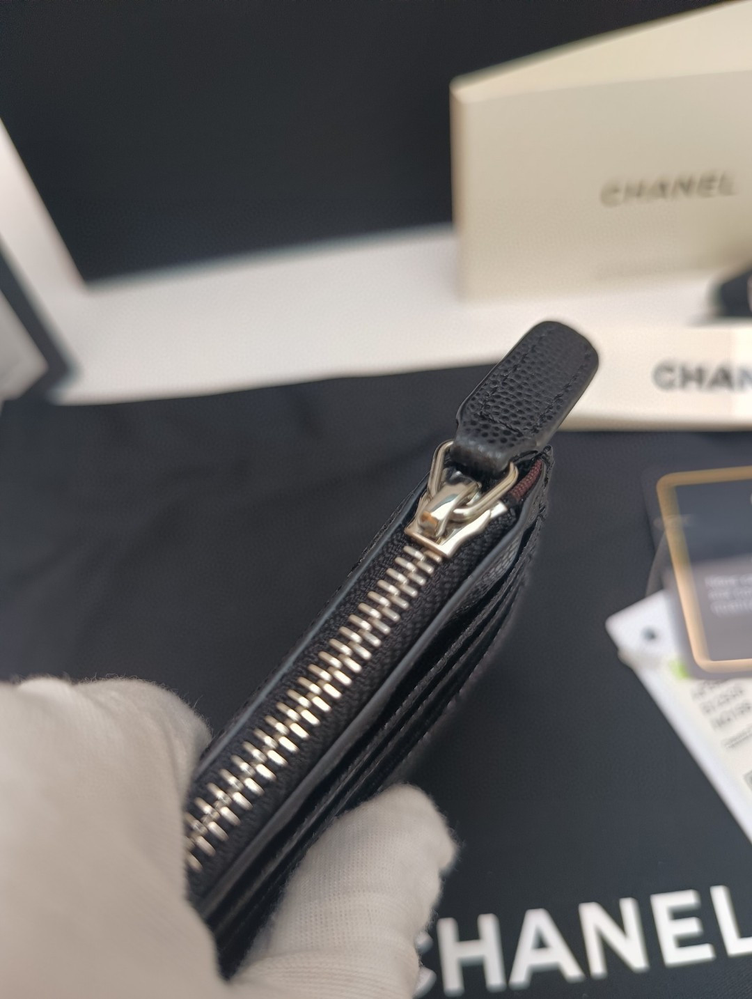 Ch*el card holder 9x11.5cm