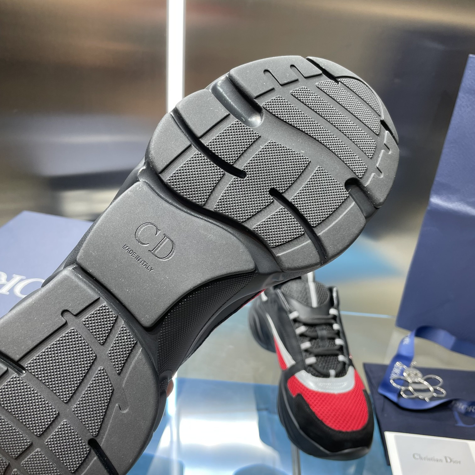 ua D*or b22 black and red sneaker