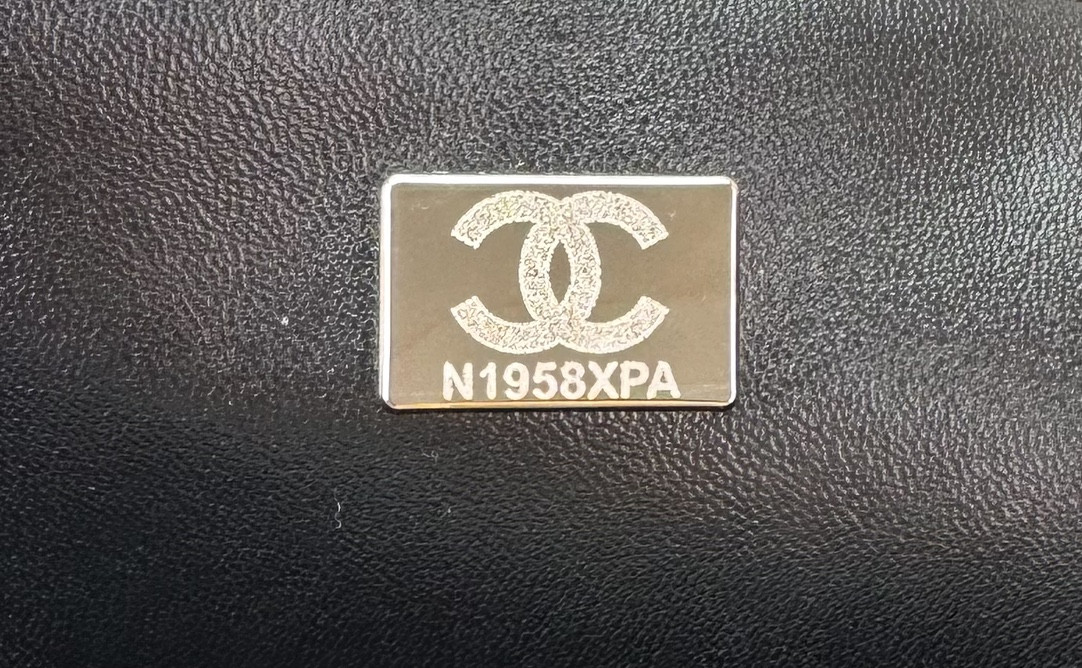 Ch*el mini classic 11.12 handbag tweed & silver-tone metal 4.7 × 7.8 × 2.3 in