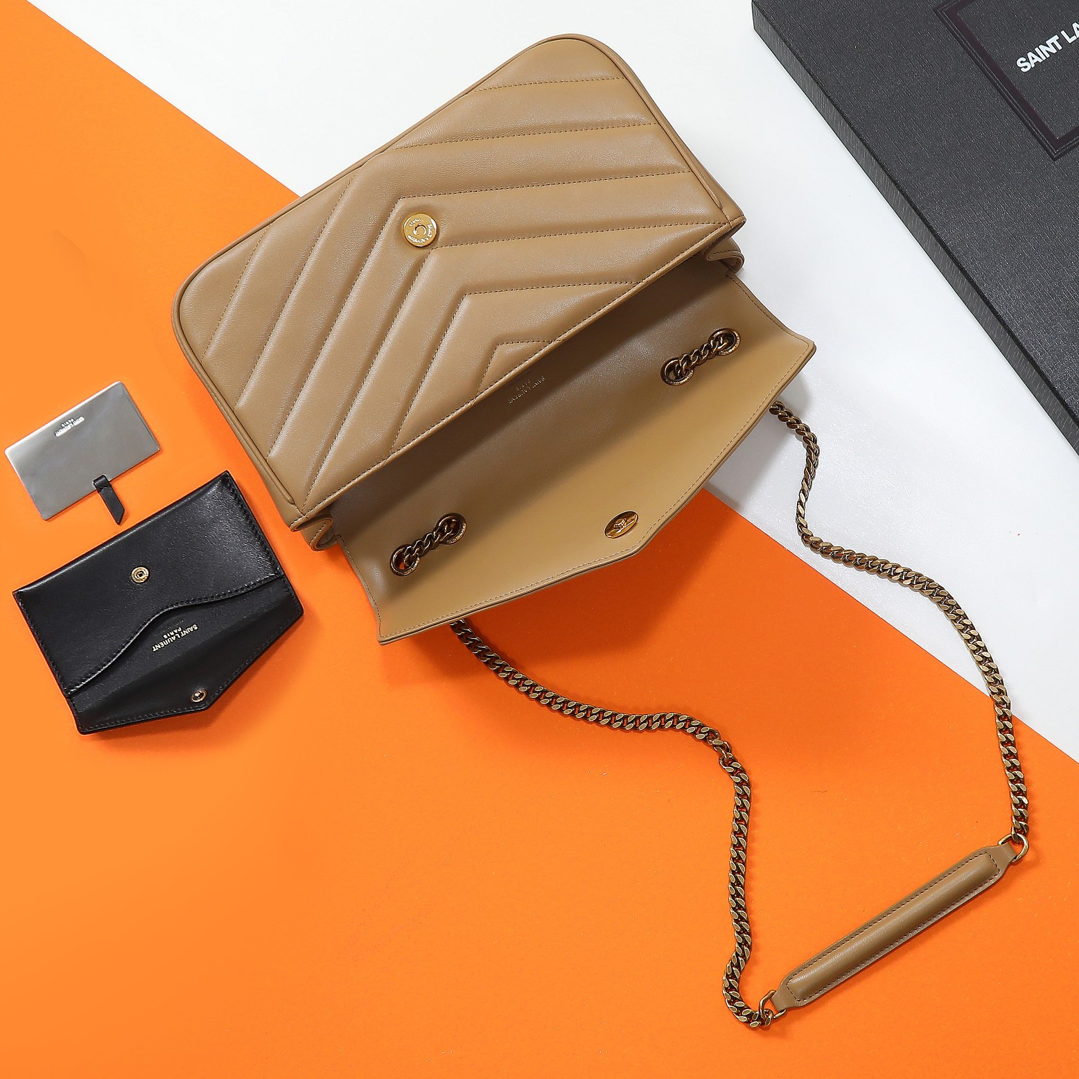 Y*L loulou medium in matelassÉ lambskin 29x17x8cm