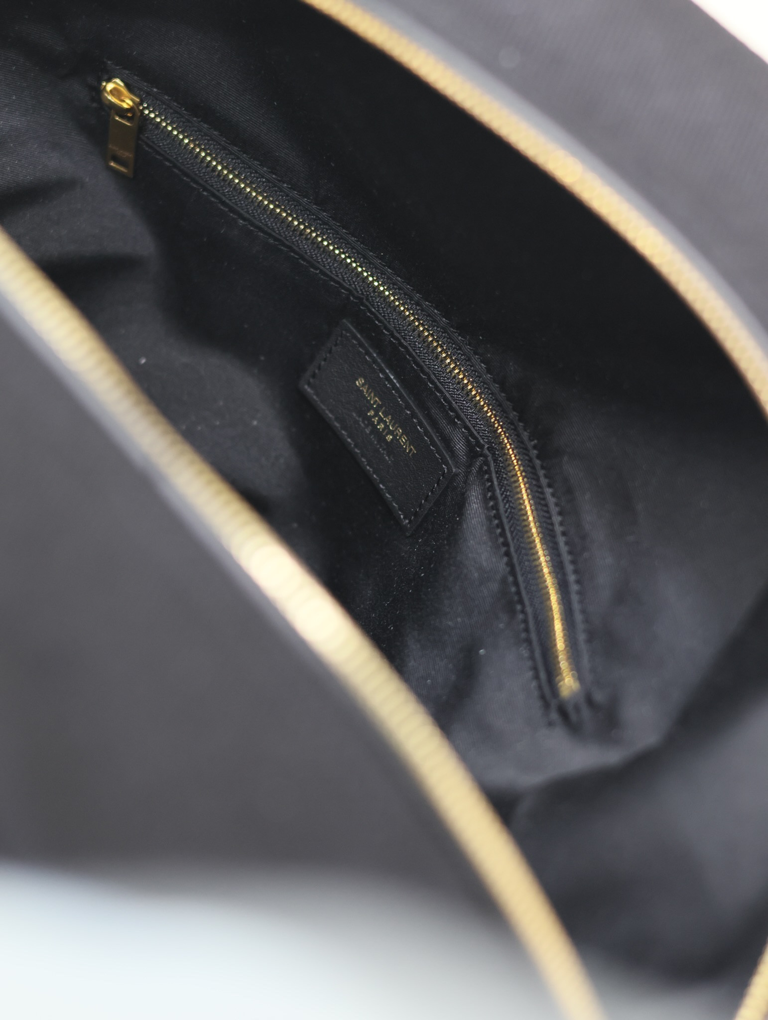 Y*L rive gauche bowling tote in canvas 42x32x18cm